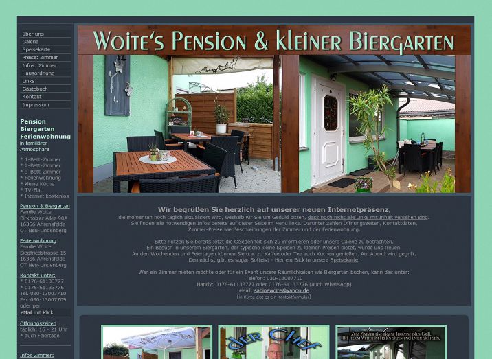 Woite - Pension und Biergarten - Neu-Lindenberg, Ahrensfelde